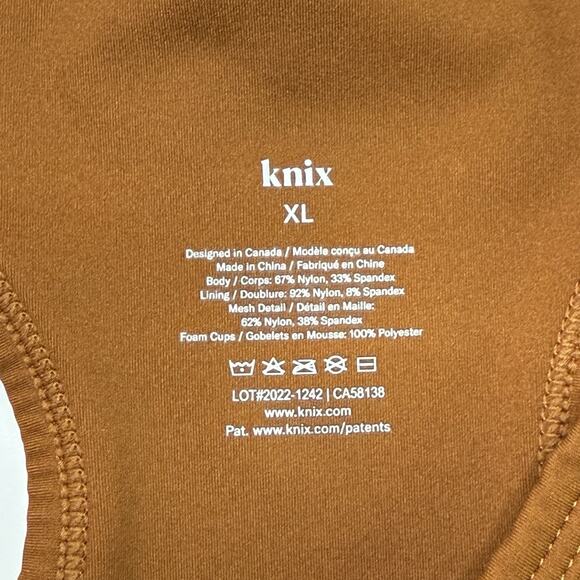 Knix Sports Bra in Rust Orange - Picture 4 of 12
